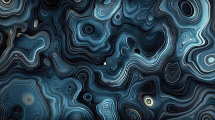 A modern abstract wave pattern in shades of blue, creating a stylish, fluid design with open space for text.