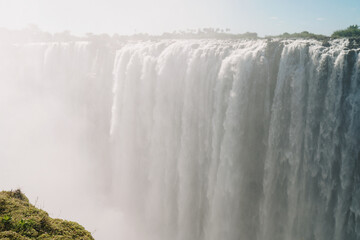 View of the famous Victoria Falls, Zimbabwe and Zambia