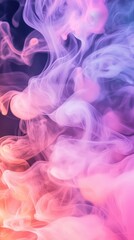 Ethereal organic mist blending into a blurred abstract atmosphere