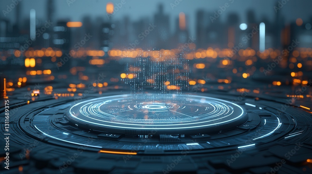 Poster luminous data streams flowing and pulsing through the intricate digital infrastructure of a futurist