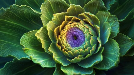 Obraz premium The Beauty of Artichoke â€“ A Close-Up of an Artichoke Flower A highly detailed, close-up shot of a vibrant artichoke plant in full bloom. The intricate layers of the artichoke's petals are unfolding,