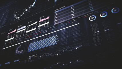 Dynamic data visuals for business info graphics, animated charts, and data-driven insights for a...