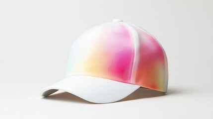 Fototapeta premium Colorful Gradient Cap for Fashion and Outdoor Activities