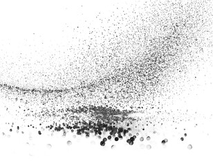 黒色の和風カスレのデザイン素材、アート