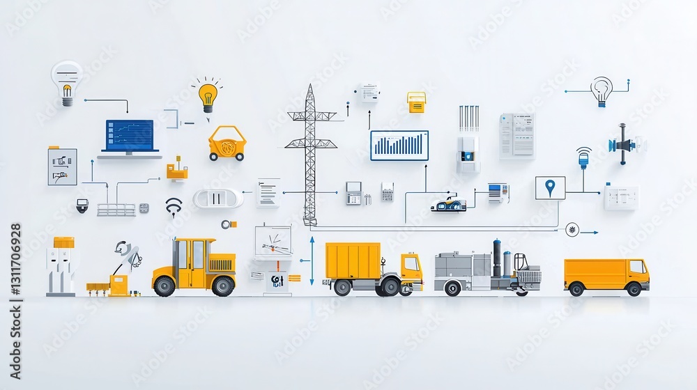 Poster intelligent energy grid system dynamically balancing power transmission and distribution with advanc