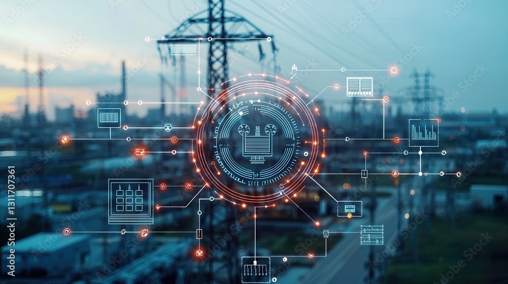 Poster intelligent power grid with automated monitoring and real time analytics for efficient energy transm