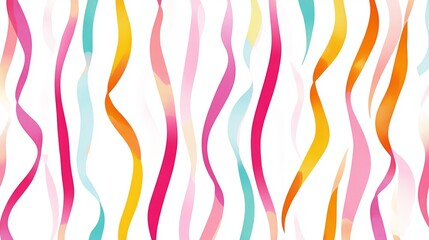 AbstractArt Seamless Pattern Perspective Colorful Stripes