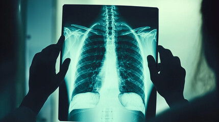 World Tuberculosis Day, Doctor Examining Chest X Ray Healthcare Medical Diagnosis Radiography Image