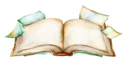 A magical tome with pages protected by ancient runes and a shimmering aura, inviting secrets of the arcane.