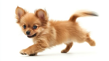 Obraz premium Generic Playful Puppy Perspective Chasing Tail Colorful