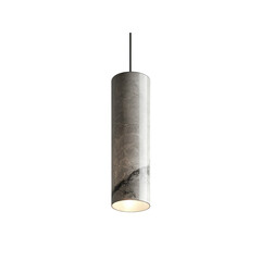 Modern Cylindrical Marble Pendant Light Fixture