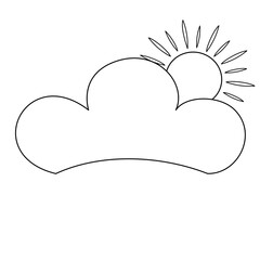 Sun and cloud
