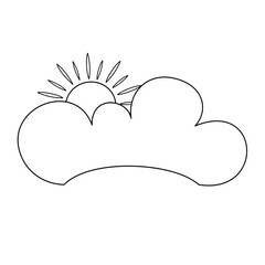 Sun and cloud