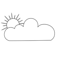 Sun and cloud