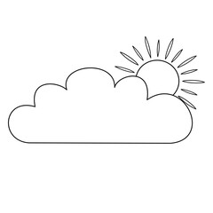 Sun and cloud