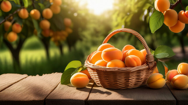 abricots dans un panier