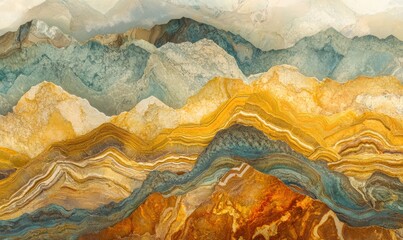 Naklejka premium Macro shot of natural Jasper gem or mineral texture background, organic stones patterns and colors. Abstract geological ornaments unique structures, AI generated