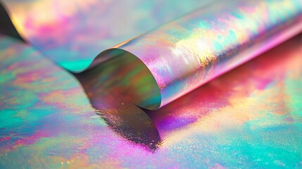 Iridescent Holographic Foil Texture