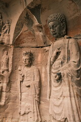 Traditional Buddhist stone carvings in Anyue，Sichuan