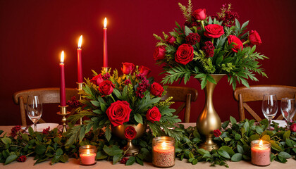 Two women smiling and interacting on stage