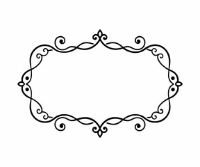 Elegant Black and White Ornate Frame Design