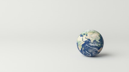 Fototapeta premium Earth globe on plain background