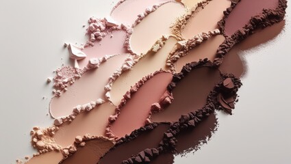 A continuous blend of skin tones, from porcelain to deep chocolate.
