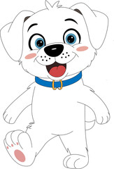 Cartoon cute dog 
