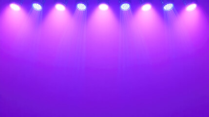 Obraz premium Purple stage lights illuminating event space with vibrant glow