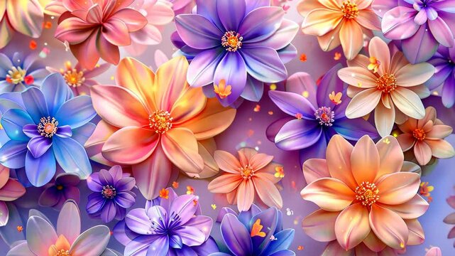 cartoon floral background