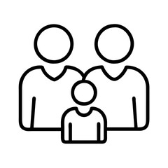Fototapeta premium family generic icon, family generic line art - simple line art of family generic, perfect for family generic logos and icons