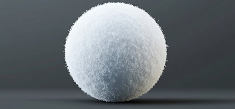 White Fur Sphere Texture