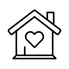 home sweet home icon, home sweet home line art - simple line art of home sweet home, perfect for home sweet home logos and icons