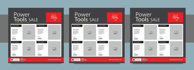 Social media post design template set for fashion sale.  Product sale social media post. Suitable for social media, flyers, banners, and web internet ads.