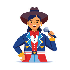 Europe Song Contest concept vector illustration