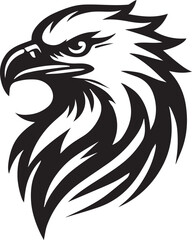 Fototapeta premium black eagle head vector, eagle head silhouette vector, eagle head logo vector, eagle head vector icon, eagle silhouette vector isolated on white background