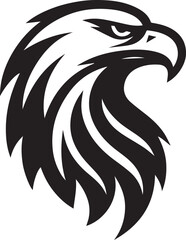 Obraz premium black eagle head vector, eagle head silhouette vector, eagle head logo vector, eagle head vector icon, eagle silhouette vector isolated on white background