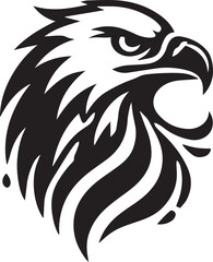 Obraz premium black eagle head vector, eagle head silhouette vector, eagle head logo vector, eagle head vector icon, eagle silhouette vector isolated on white background