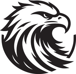 Obraz premium black eagle head vector, eagle head silhouette vector, eagle head logo vector, eagle head vector icon, eagle silhouette vector isolated on white background