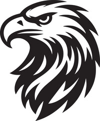 Obraz premium black eagle head vector, eagle head silhouette vector, eagle head logo vector, eagle head vector icon, eagle silhouette vector isolated on white background