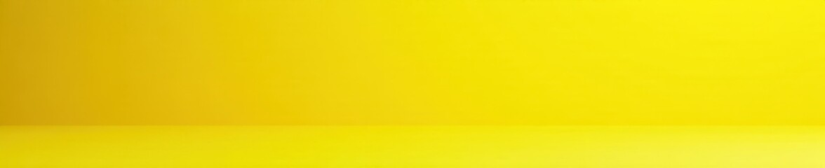 Obraz premium Bright yellow backdrop, cubic form on tabletop , object, bright, angle