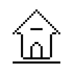 house pixel icon vector design with trendy style