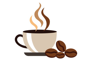 Cup of Coffee Vector Art Illustrations for Microstock Platforms