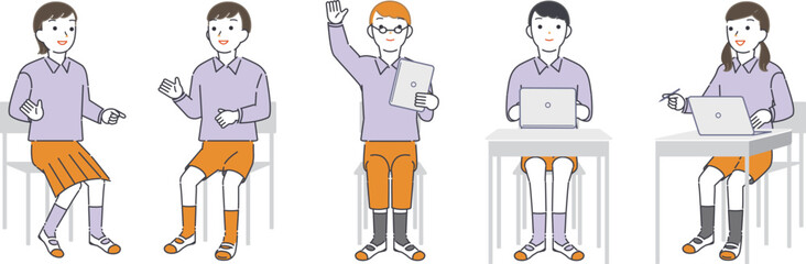 グループディスカッションする子どもたち