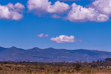 Fototapeta premium clouds over the mountains