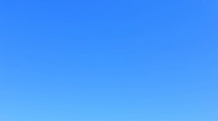 Vibrant Clear Blue Sky with Rich Color and Detail