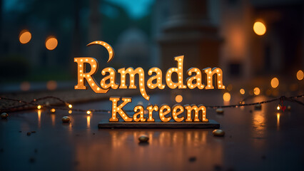 Ramadan Kareem Festive Lights and Decorations