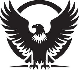 Obraz premium black eagle tattoo vector, eagle silhouette vector, eagle logo vector, eagle vector icon, eagle silhouette vector isolated on white background