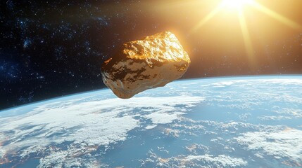 Golden Asteroid Threatens Earth