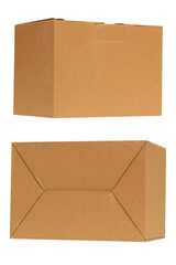 Brown Paper Box isolated on white background